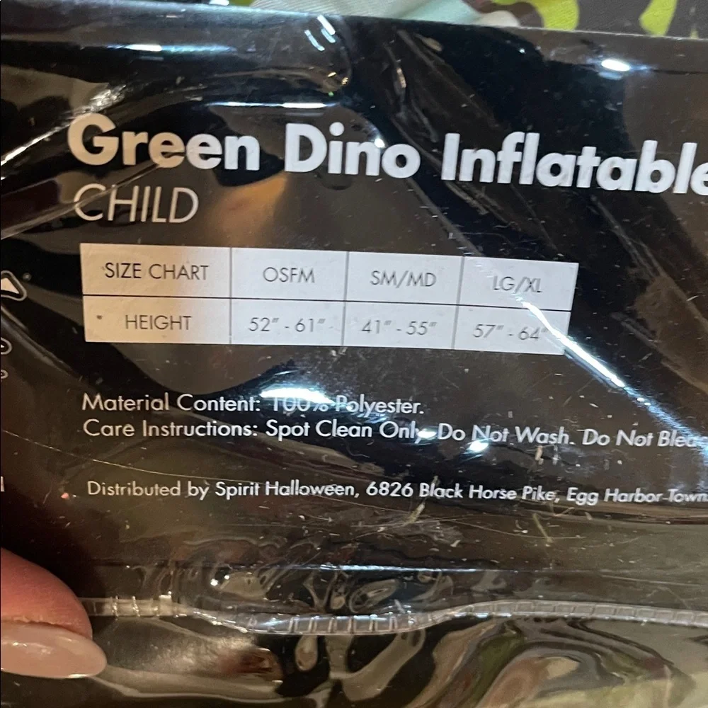 Spirit Green Dinosaur Inflatable Costume - Picture 2 of 5